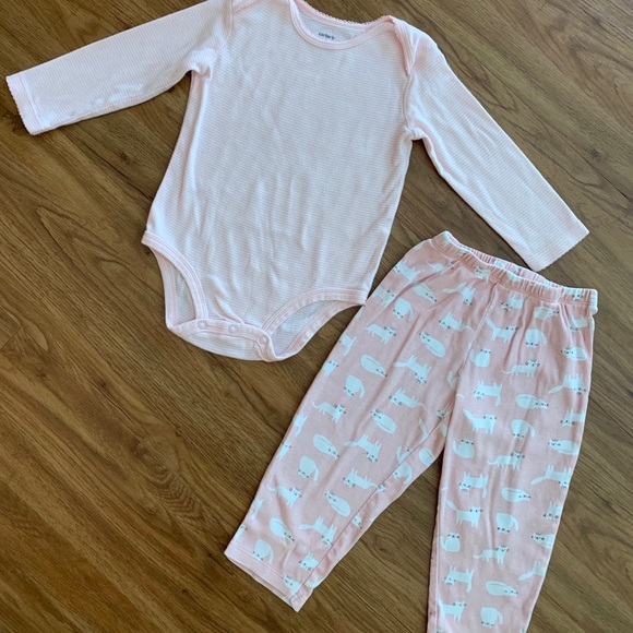 Carter's Other - CARTER’S TODDLER GIRL 2-PIECE CAT PJ SET (18MO)